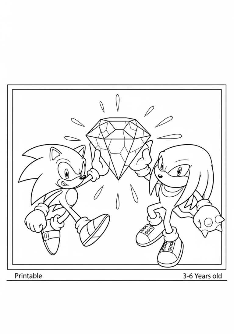 Chaos Emerald Coloring Pages: Printable Fun for Kids Chaos Emerald Coloring Pages: Printable Fun for Kids