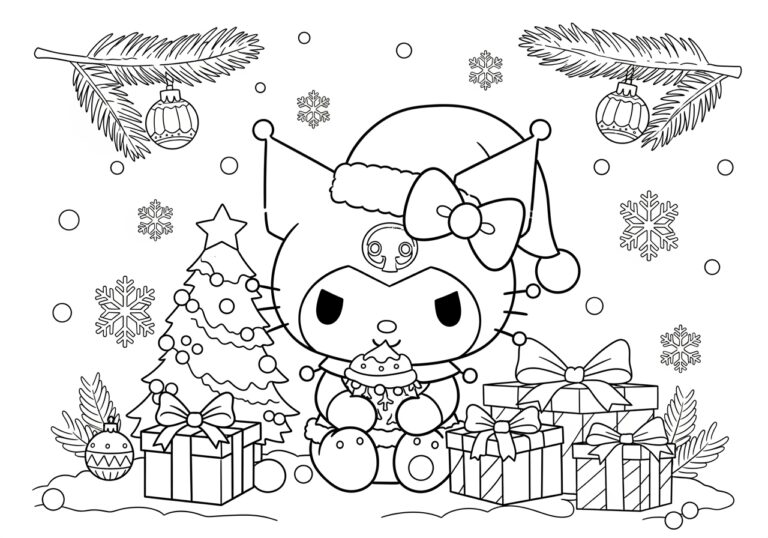 Festive Fun with Christmas Sanrio Coloring Pages Festive Fun with Christmas Sanrio Coloring Pages