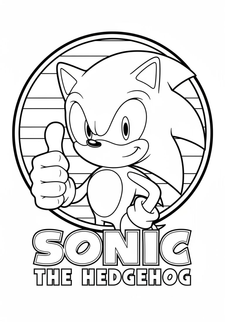 Color Pages of Sonic the Hedgehog: Fun Printable Activities Color Pages of Sonic the Hedgehog: Fun Printable Activities
