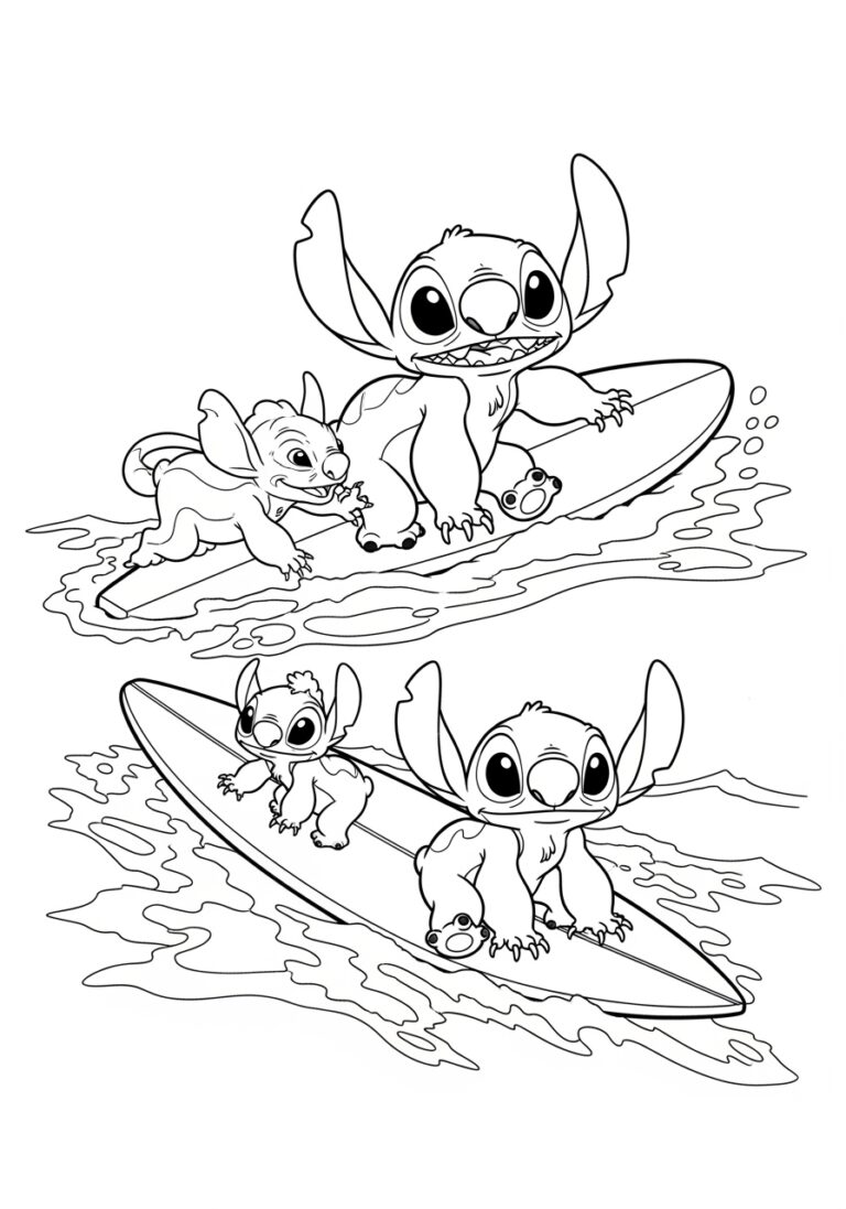 Coloring Lilo and Stitch: Fun Printable Pages for Kids Coloring Lilo and Stitch: Fun Printable Pages for Kids
