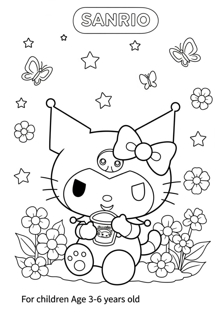 Coloring Page Sanrio: Fun and Creative Printables Coloring Page Sanrio: Fun and Creative Printables