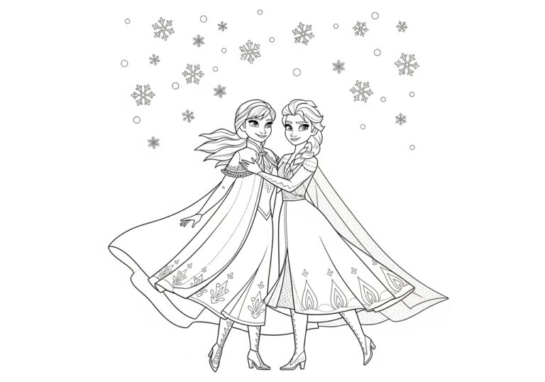 Coloring Pages Elsa Frozen 2: Magical Printable Designs Coloring Pages Elsa Frozen 2: Magical Printable Designs