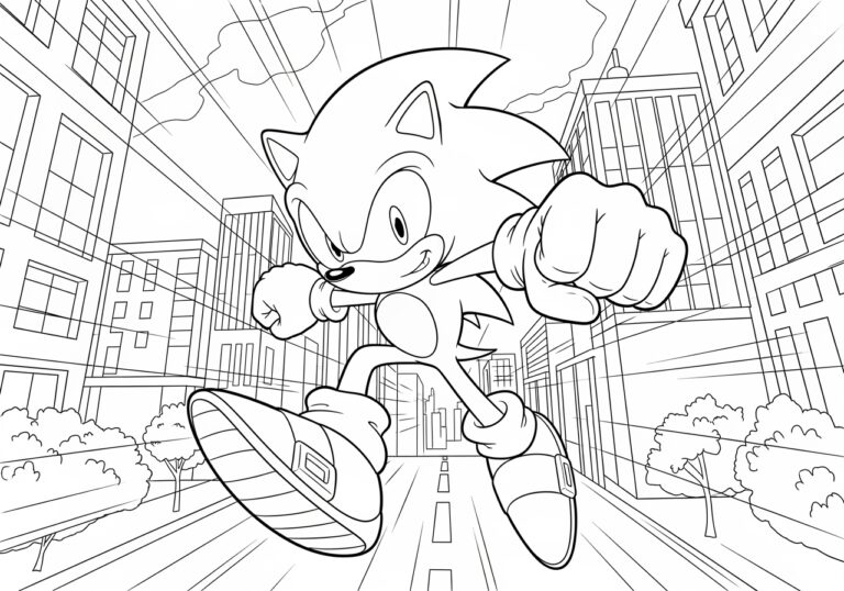 Fun and Free Coloring Pages for Sonic the Hedgehog Fans Fun and Free Coloring Pages for Sonic the Hedgehog Fans