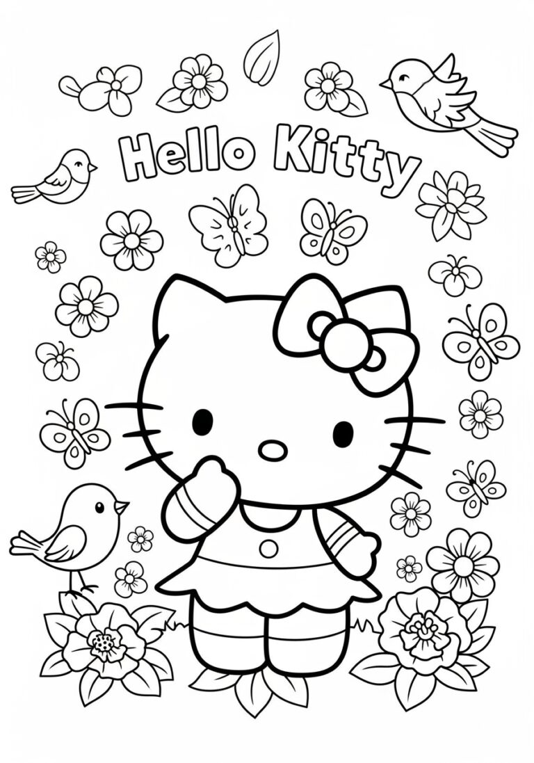 Coloring Pages: Hello Kitty and Friends Coloring Pages: Hello Kitty and Friends