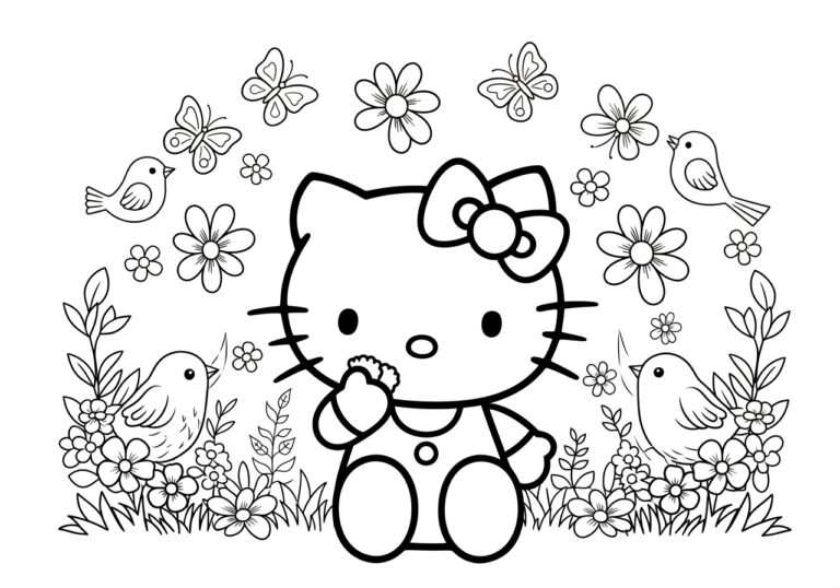 Coloring Pages Printable Hello Kitty: Fun and Free Designs Coloring Pages Printable Hello Kitty: Fun and Free Designs