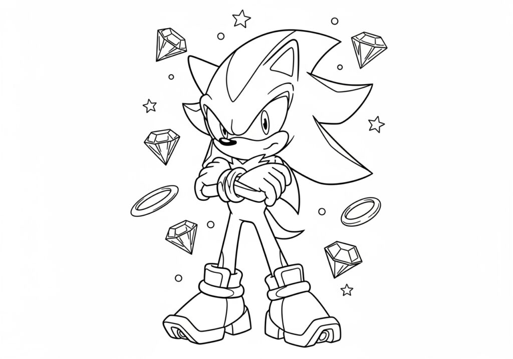 Plus de 70 coloriages Sonic (PDF imprimables gratuits)