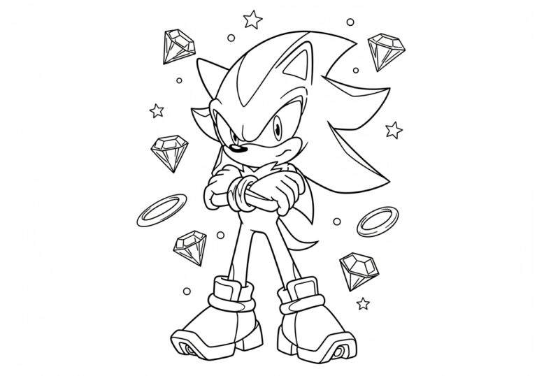 Coloring Pages Shadow the Hedgehog Coloring Pages Shadow the Hedgehog