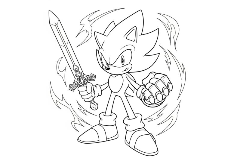 Coloring Pages Super Sonic: Fun and Free Printable Sheets Coloring Pages Super Sonic: Fun and Free Printable Sheets