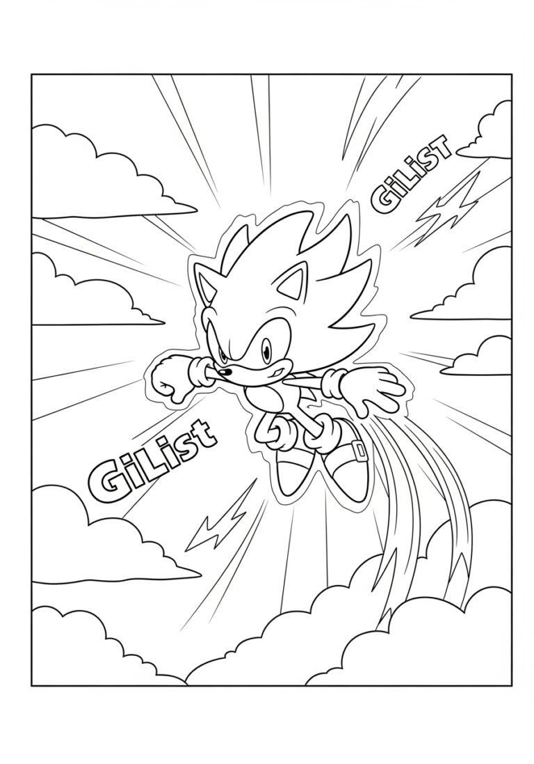 Coloring Pages Super Sonic Printable - Coloring Page Coloring Pages Super Sonic 1752558794 768x1097