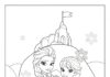 Coloring Princess Elsa: Free Printable Coloring Page