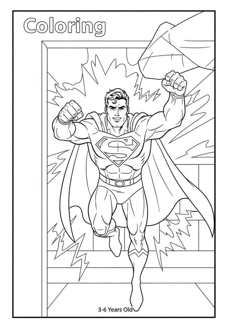 Coloring Superman: A Fun and Creative Activity Coloring Superman: A Fun and Creative Activity