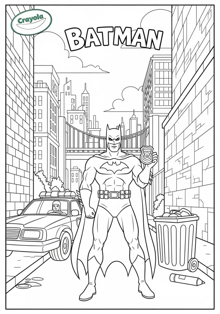 Crayola Coloring Pages Batman: Fun Printable Activities Crayola Coloring Pages Batman: Fun Printable Activities