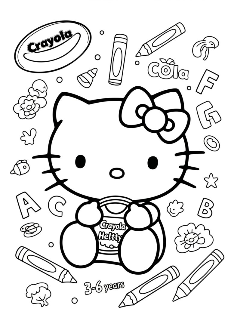 Crayola Hello Kitty Coloring Pages for Kids Crayola Hello Kitty Coloring Pages for Kids