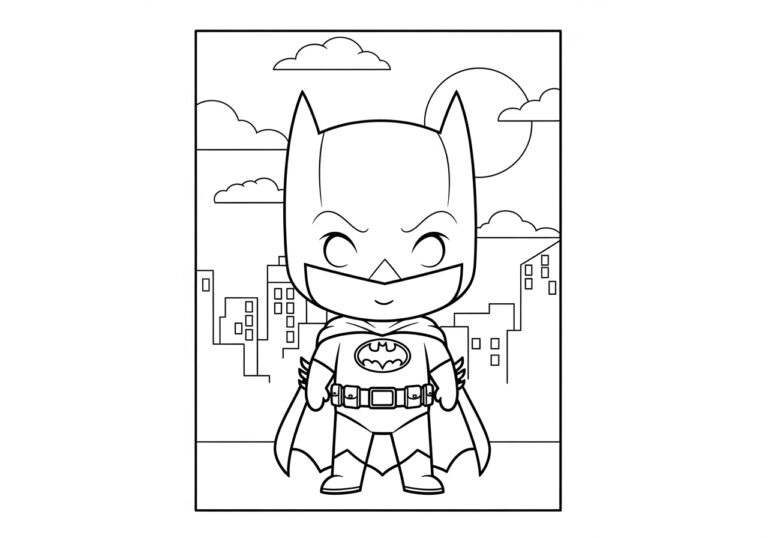 Cute Batman Coloring Pages for Kids Cute Batman Coloring Pages for Kids