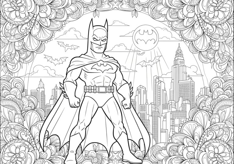 Cute Batman Coloring Pages Cute Batman Coloring Pages