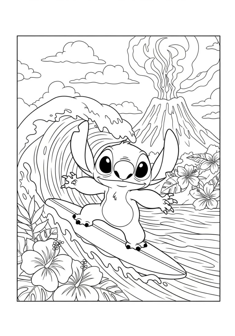 Cute Lilo and Stitch Coloring Pages