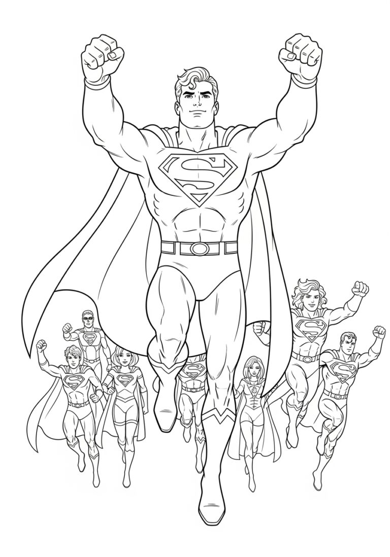 Cute Superman Coloring Pages: Fun and Free Printables Cute Superman Coloring Pages: Fun and Free Printables
