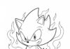 Exciting Dark Sonic Coloring Pages for Kids and Fans