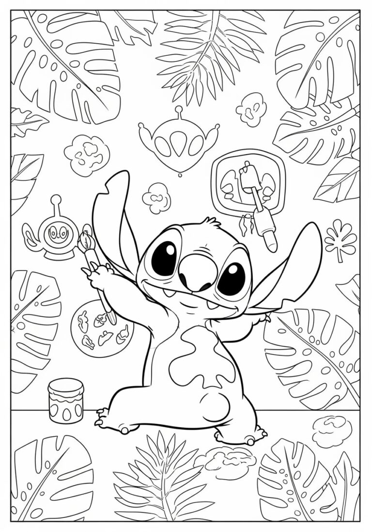 Disney Coloring Pages: Stitch Disney Coloring Pages: Stitch