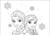 Free Elsa and Anna Coloring Pages