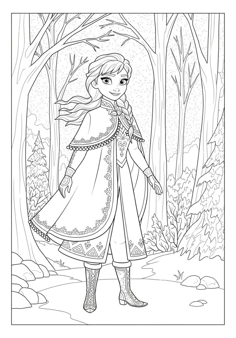 Elsa Coloring Pages: Magical Printables for Kids