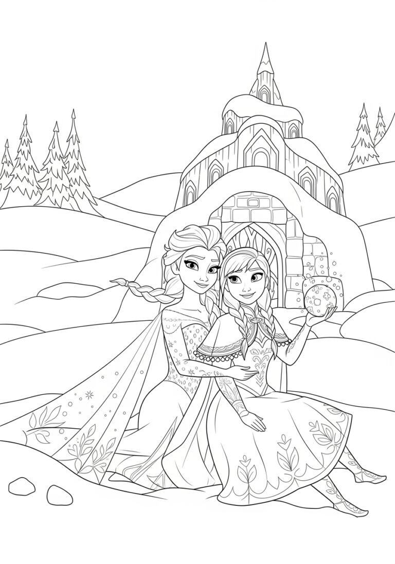 Frozen Coloring Pages for Kids: Free Printable Fun