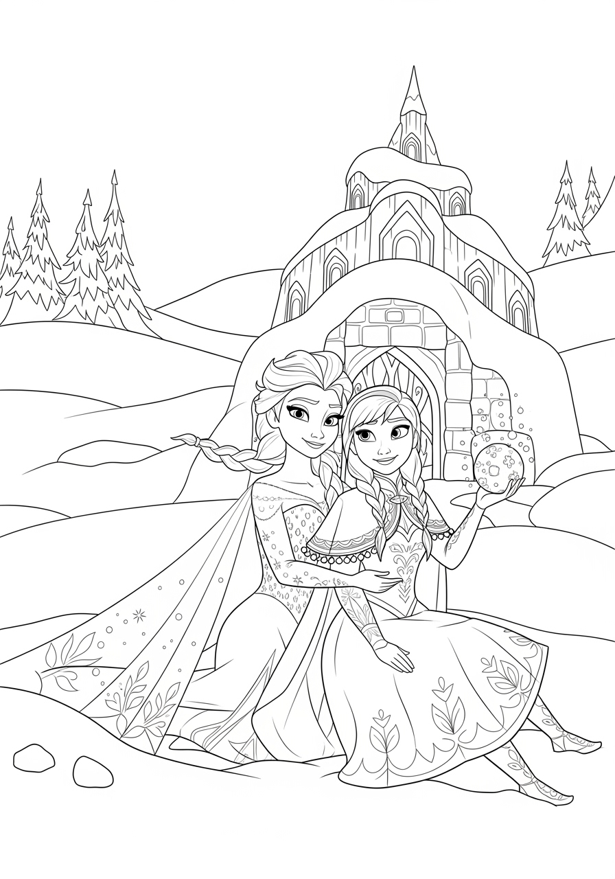 Desenhos De Frozen Da Disney Para Colorir E Imprimir Gr tis Para Crian as Desenhos De Frozen Da Disney Para Colorir E Imprimir Gr tis Para Crian as