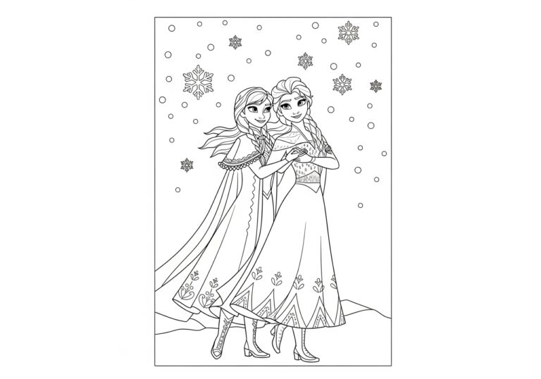 Frozen Painting Pages: A Winter Wonderland Coloring Experience Frozen Painting Pages: A Winter Wonderland Coloring Experience