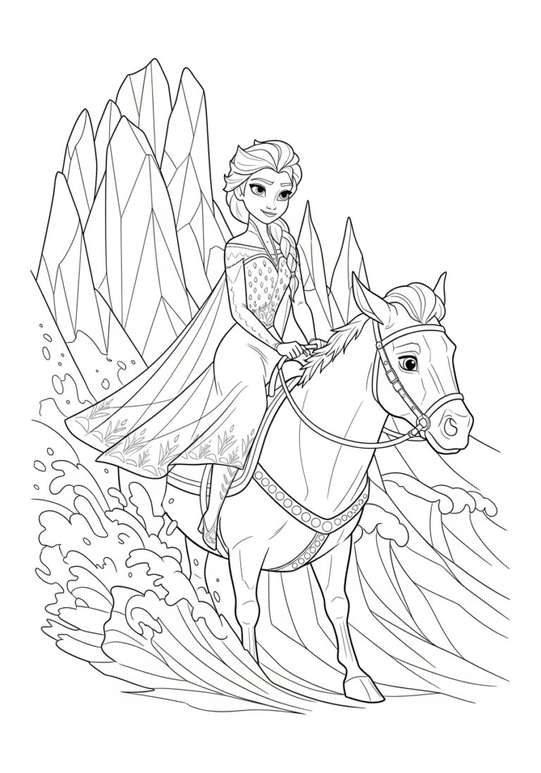 Frozen Princess Coloring Pages Printable Frozen Princess Coloring Pages Printable