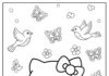 Full Page Hello Kitty Coloring Pages for Kids