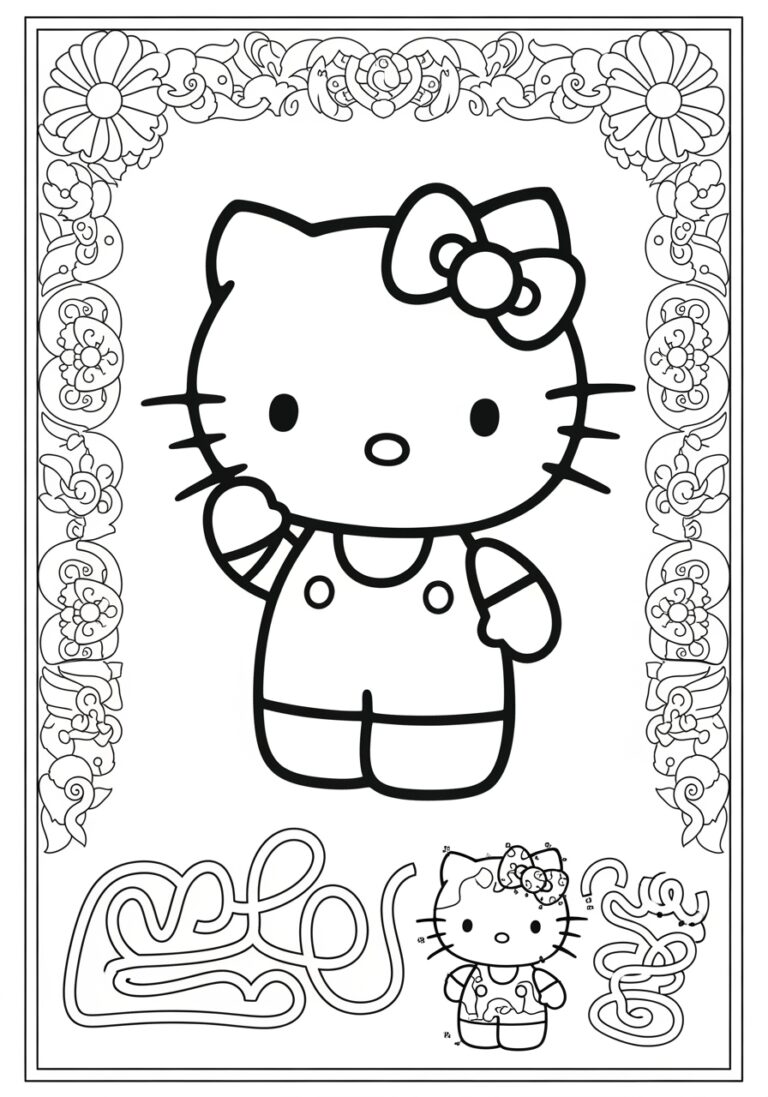 Explore the Hello Kitty Coloring Activity Book