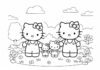 Charming Hello Kitty Family Coloring Pages for Kids