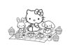 Delightful Hello Kitty Friends Coloring Pages for Kids