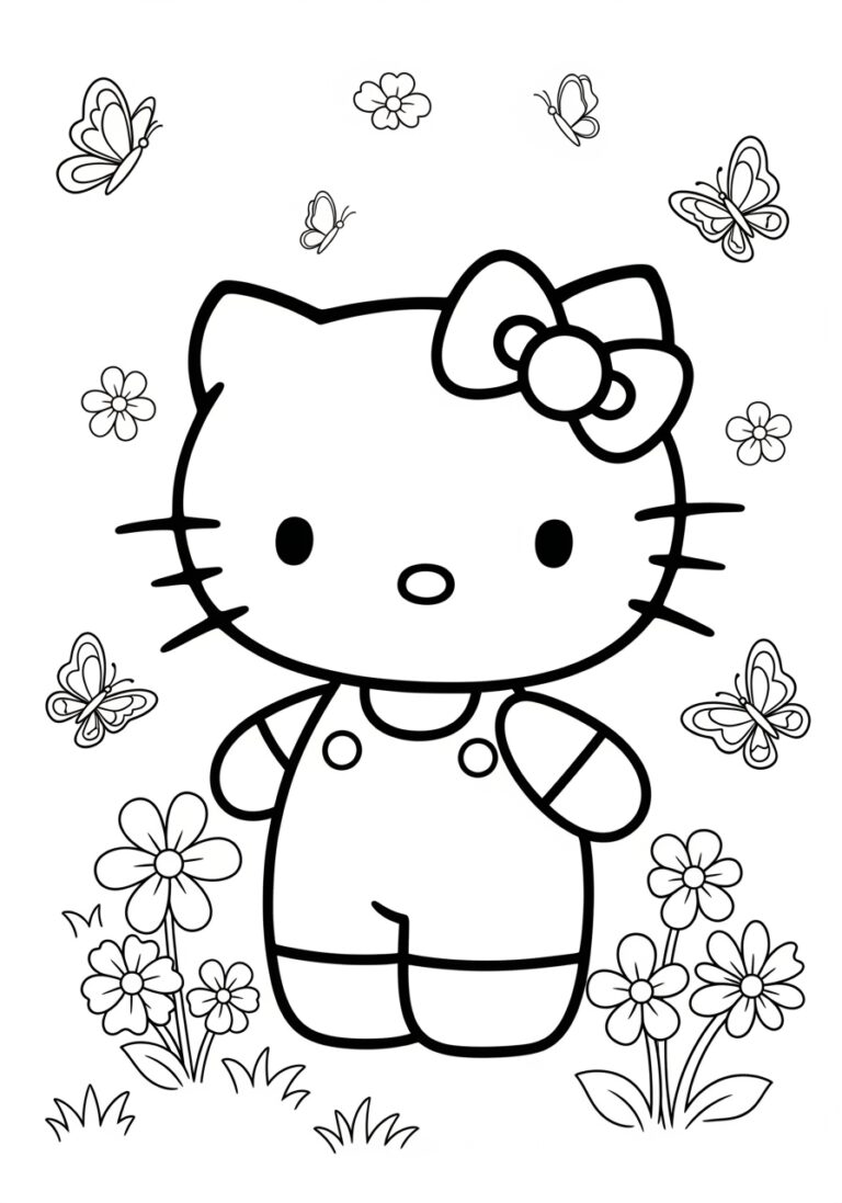 Hello Kitty Head Coloring Pages for Kids Hello Kitty Head Coloring Pages for Kids