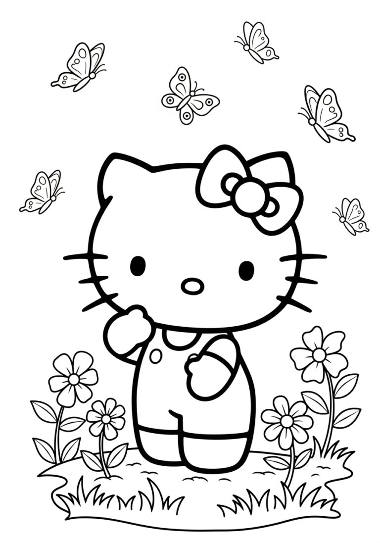 Hello Kitty to Print and Color: Delightful Pages for Kids