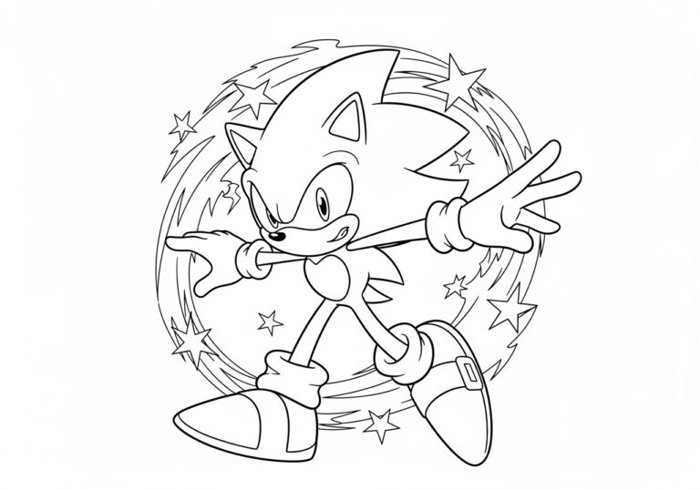 Explore High-Speed Fun with Hyper Sonic Coloring Pages Explore High-Speed Fun with Hyper Sonic Coloring Pages