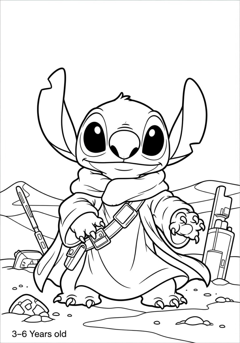 Jawa Stitch Coloring Page for Kids