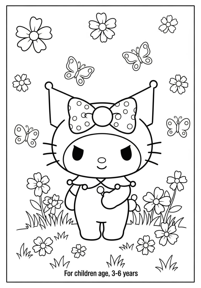 Kawaii Sanrio Coloring Pages: Cute and Printable Fun Kawaii Sanrio Coloring Pages: Cute and Printable Fun