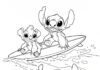 Lilo and Stitch Characters Coloring Pages for Kids