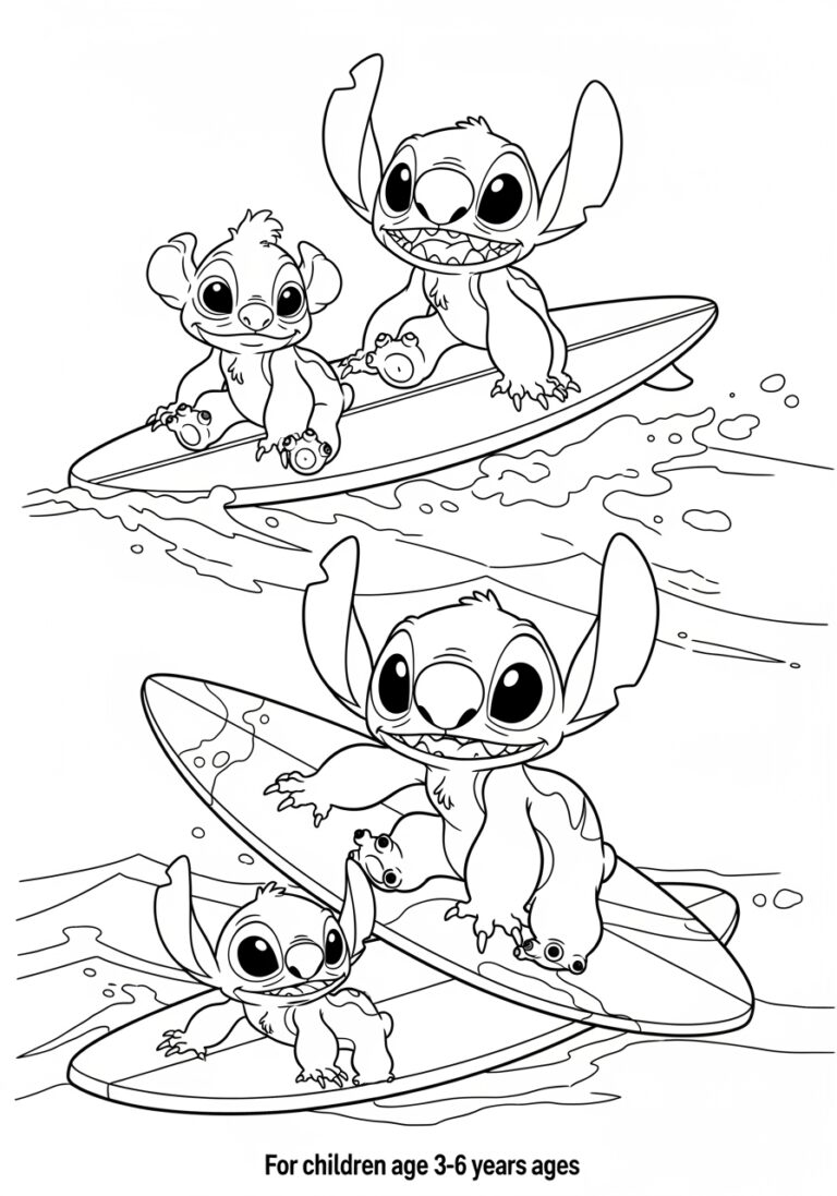 Lilo and Stitch Characters Coloring Pages for Kids Lilo and Stitch Characters Coloring Pages for Kids