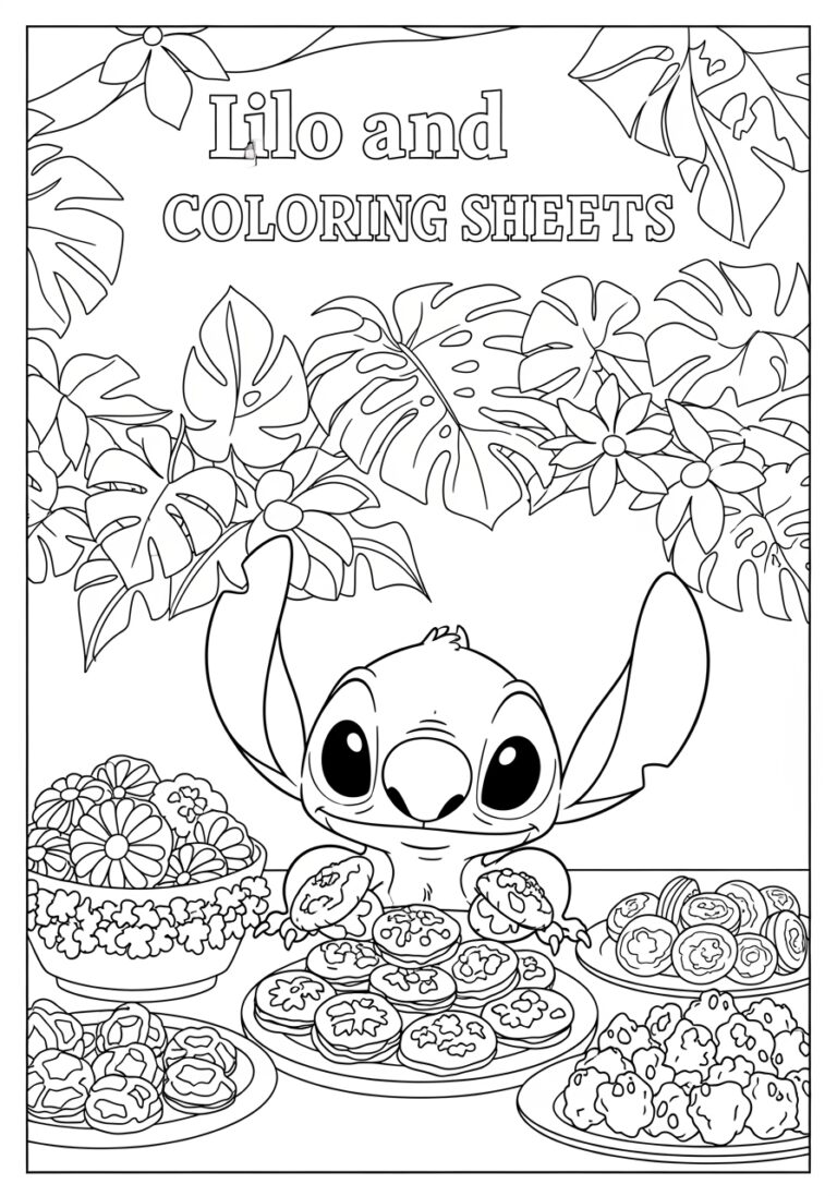 Lilo and Stitch Color Sheets for Kids Lilo and Stitch Color Sheets for Kids
