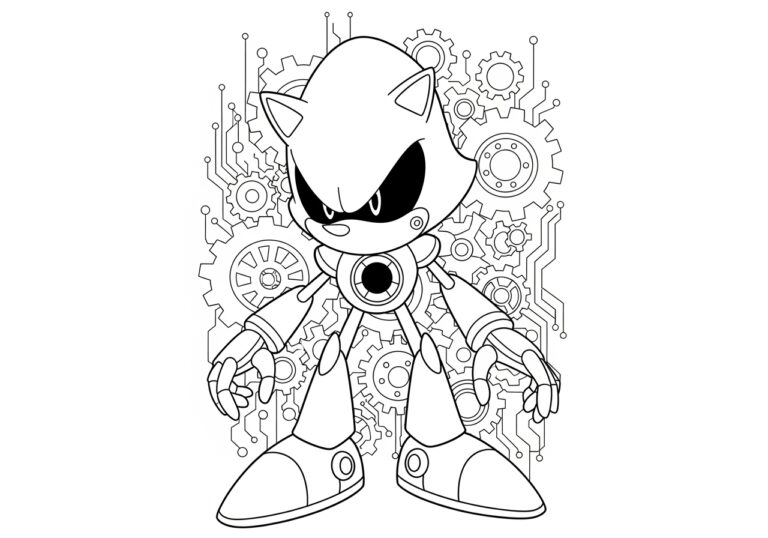 Explore Our Exciting Metal Sonic Coloring Pages Explore Our Exciting Metal Sonic Coloring Pages