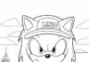 Printable Movie Sonic Coloring Page