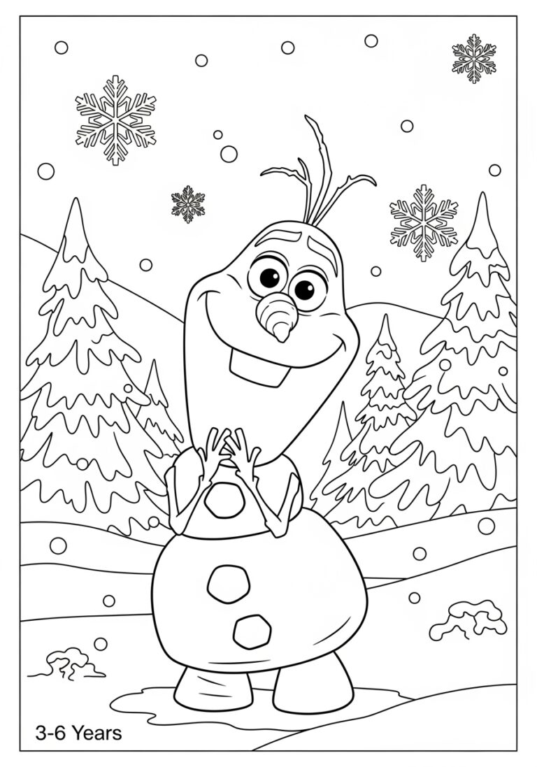 Frozen Coloring Pages: Olaf Frozen Coloring Pages: Olaf