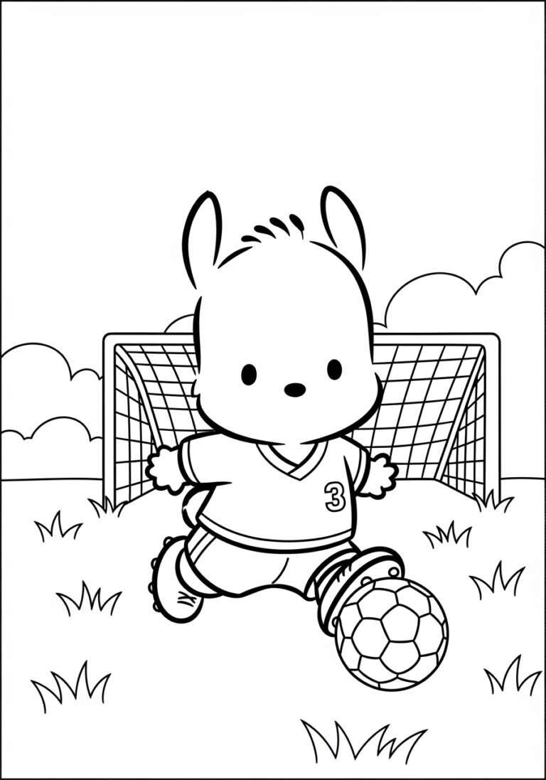 Free Pochacco Coloring Page Printables: Adorable Sanrio Sheets for Kids & Adults