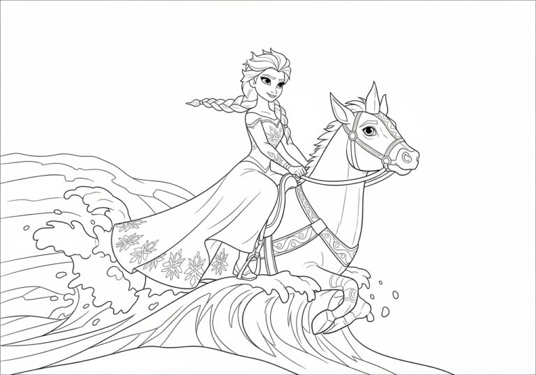 Princess Elsa Coloring Sheet Princess Elsa Coloring Sheet