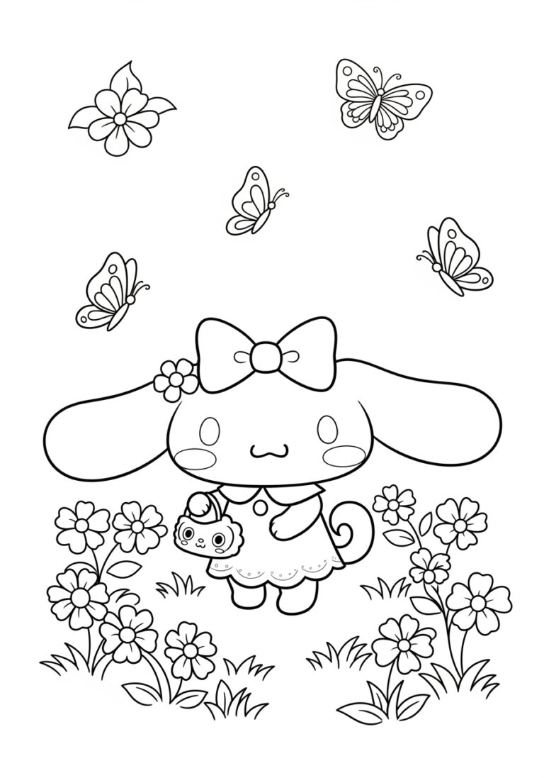 Printable Cinnamoroll Coloring Pages for Kids Printable Cinnamoroll Coloring Pages for Kids