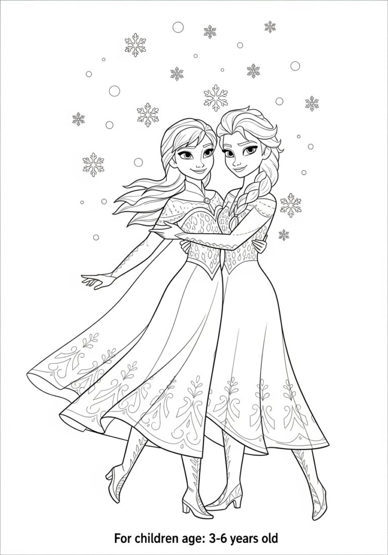 Printable Coloring Pages Frozen 2: Fun and Creative Designs