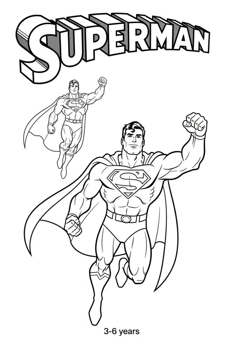 Printable Coloring Pages Superman Printable Coloring Pages Superman