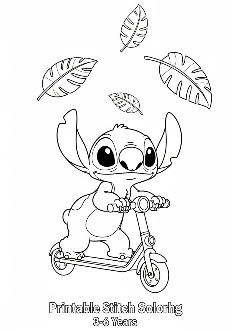 Printable Stitch Coloring Page